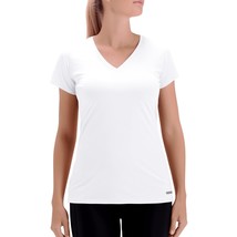 Gym T Shirts Women V Neck Dry Fit(Off White,Xs) - £22.01 GBP