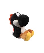 Black Yoshi Plush Doll Stuffed Animal 6&quot; tall - £10.45 GBP