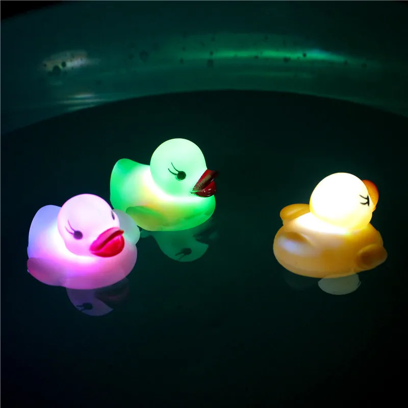 Baby Bath Toys LED Water Sensor Luminous Duck Kids Boy Girl Playing In The Water - £1.70 GBP+