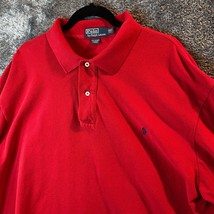 Ralph Lauren Polo Shirt Mens 2XLT Red Big &amp; Tall Pony Longsleeve Preppy ... - £13.94 GBP