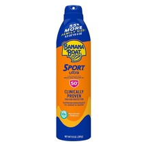 Banana Boat Sport Ultra SPF 50 Sunscreen Spray, 9.5oz | Oxybenzone Free Sunscree - £22.32 GBP