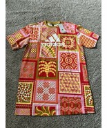 Adidas X Farm Rio Solar Kaleidoscope Orange Short Sleeve Tee Dress Size ... - €47,17 EUR