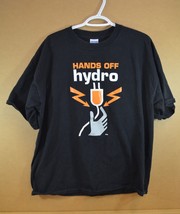 Hands Off Hydro T-Shirt Men&#39;s XL Gildan Ultra Cotton Heavyweight Black BC - $19.34