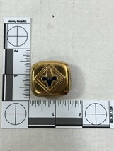 Vintage Boys Scouts of America Brass Neckerchief Slide Clasp Fleur De Lis - £15.56 GBP