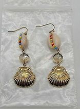 Charter Club Seashell and Crystal Dangle Drop Earrings - $14.00