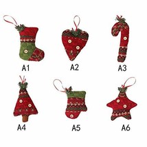6 Types Christmas Decor Xmas Tree Drop Ornament Decor Elements TkLandon (A2) - $19.80