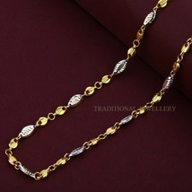 Unisex Italian Turkey chain 916% 22k Gold Chain Necklace Daily wear Jewelry 30 - £3,032.87 GBP+