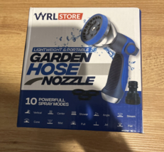 Garden Hose Nozzle 10 Ways Adjustable Patterns Premium Thumb Control  NEW - £13.89 GBP