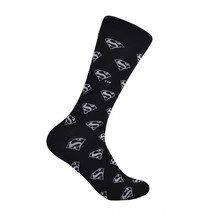 Superman Classic Logo Crew Socks Black - £10.16 GBP