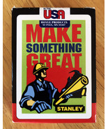 Stanley Tools Make Something Great Playing Deck Of Cards. Sealed- Hoyle USA - $4.00