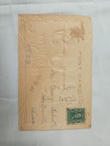 Antique Vtg 1908 Postcard With Benjamin Franklin 1 Cent Green Stamp 1902 - 1910 - £3,959.67 GBP