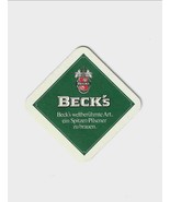 Vintage Beck&#39;s Drink Coaster 1980&#39;s Collectible - $27.32 CAD