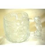 Flintstones Roc Donald&#39;s Rocky Road Mug 3D Clear Frosted - $235.10 MXN