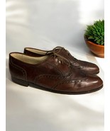 Vintage BALLY Prestige Brown Leather Oxford  PARAWET Shoes SUISSE Made S... - $83.47 CAD