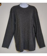 Spenser Jeremy Women&#39;s Large Gray Silk Blend Ribbed Sweater Top Cute - £15.56 GBP