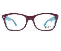 Ray-Ban RB1528 3763 Kids Eyeglasses Frames Blue Purple Square Full Rim 48-16-130 - £37.15 GBP