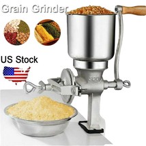 Manual Corn Grinder Flour Maker Wheat Grain Nut Mill Grinder Kitchen Too... - £41.75 GBP