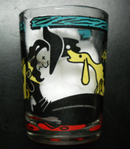 Hazel Atlas Shot Glass Colorful Hillbillies and Moonshine Wrap Clear Glass - $11.99