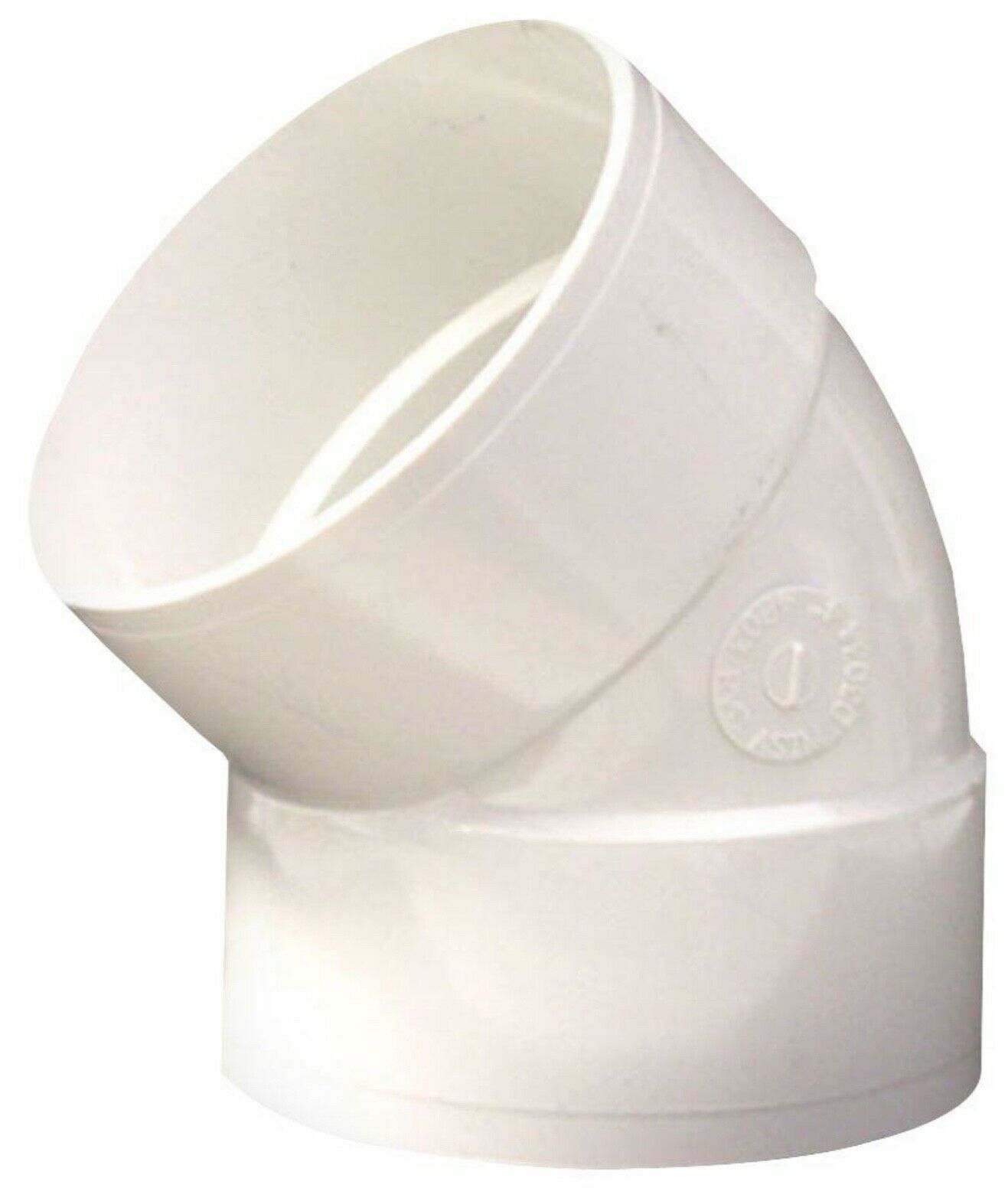Primary image for NDS 4 in. PVC Sewer and Drain 45° Hub x Hub Elbow. Need Larger Qty? Let Us Know