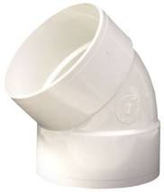 NDS 4 in. PVC Sewer and Drain 45° Hub x Hub Elbow. Need Larger Qty? Let ... - $5.95