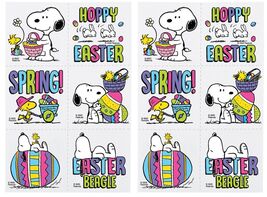 Peanuts Easter Spring Themed Temporary Tattoos Snoopy 12-Pk - $12.86
