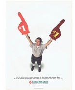 1996 American West Airlines Print Ad Airplane Aviation Rose bowl 8.5&quot; x 11&quot; - $27.46 CAD