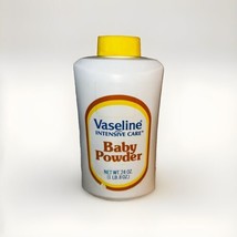 VTG Vaseline Intensive Care Baby Powder w/ Talc 24oz Bottle - 80% Full - £14.74 GBP