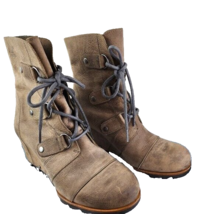 Sorel Joan of Arctic Wedge Women&#39;s Leather Boots Sz 9.5 - £59.85 GBP