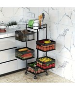 Rotating Storage Shelves Rack, 5-Tier Removable Basket Shelf Organizer  - €60,07 EUR