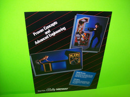 Midway Midnight Marauders + 10 Pin Deluxe Combo 1984 Original Nos Arcade Flyer - $40.50