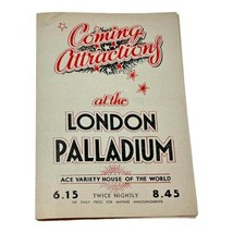 London Palladium 1951 Variety Season Playbill Ad Coming Attactions Graci... - $32.64