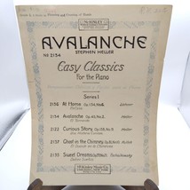 Vintage Sheet Music, Avalanche by Stephen Heller Series 1 Grade 2 Phrasing Cross - £6.29 GBP