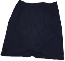 Maurices Women&#39;s Dark Blue Wrap Midi Skirt - Size L - £12.76 GBP