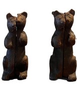 2 Antique A.C. Williams Cast Iron Begging Black Bear Coin Bank Missing S... - $19.32