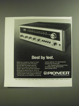 1974 Pioneer SX-525 Receiver Ad - Best by Test - $18.49