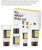 COSRX All about Snail Korean Skincare | TSA Approved Travel Size, Gift Set - $366.83 MXN