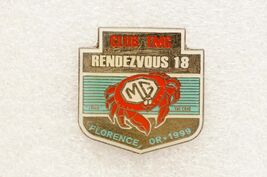 Vintage Jewelry Crab Pin MG Club Florence Oregon TMG Car Rendezvous 18th... - $14.84