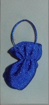 Barbie and Janay doll accessory Fashion avenue purse wrap royal blue vintage - $9.99