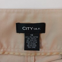 City Silk Women's Tan/Beige Pull-On A-Line Skirt Size 14 image 3