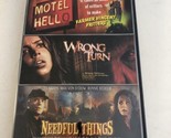 Triple Feature (3 DVD Set, 2008) Motel Hell/Wrong Turn/Needful Things - $19.79