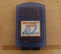 Performance Memory Card for Sega Dreamcast P-20-316E Clear Blue - $12.86