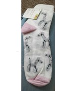 Lot of 3 Ankle Socks Pink/Cream Sparkles Unicorn Balloon Animals Size 4-10 - £3.89 GBP