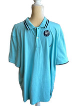 Nautica Men’s Short Sleeve Polo Shirt Blue  New 2XL Cotton Blend - $34.99