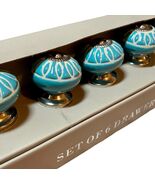 Casa Decor Ceramic DRAWER PULL KNOBS CABINET PULLS Handmade India NEW Se... - $23.60