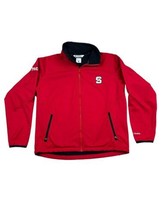 Columbia Red Softshell Jacket NC State Men Sz LARGE Embroidered North Ca... - $49.45