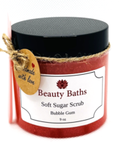 Bubble Gum Soft Sugar Scrub Exfoliating Body Scrub holiday gift for her ... - $9.45
