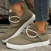 Women Warm Shoes Fashion Flat Boots for Women No Heel Lace up Womens Animal Prin - £27.89 GBP