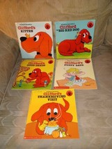 Lot 5 Clifford The Big Red Dog Vintage Books By Norman Bridwell 1980s-1990s... - £27.69 GBP