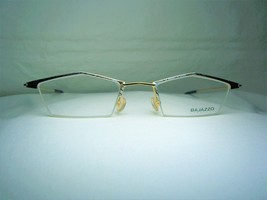 Bajazzo eyeglasses Gold plated Titanium half rim diamond men women NOS vintage - $169.88