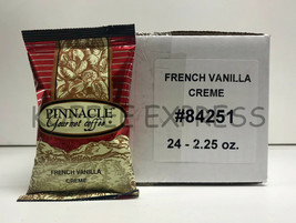 FRENCH VANILLA  GOURMET COFFEE PINNACLE BRAND  24/2.25oz FLAVORED GROUND... - £31.59 GBP